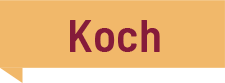 Gelbe Fahne mit der Aufschrift Koch